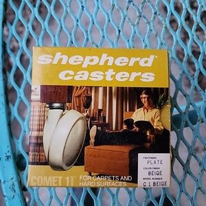 Vintage Shepherd Casters Comet 1 5/8 Beige